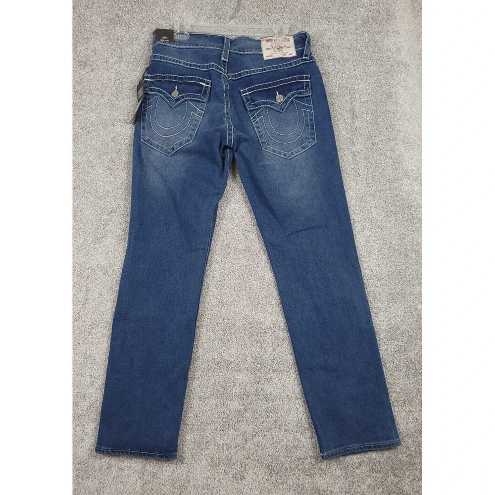 True Religion 32x32 Geno Big T Flap 5 Pockets Design 70045 Jeans NEW $199